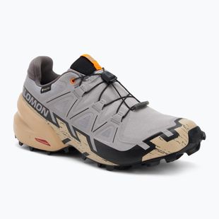 Scarpe da corsa da uomo Salomon Speedcross 6 GTX gull/white pepper/black