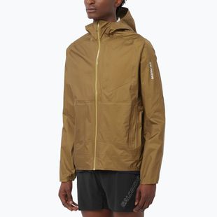 Giacca da corsa uomo Salomon Bonatti Waterproof brilliant olive