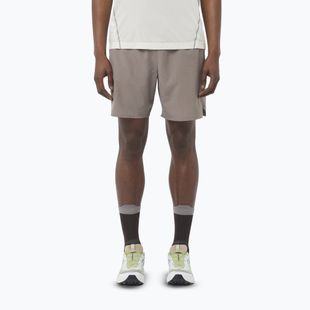 Pantaloncini da corsa uomo Salomon Shakeout Stlr 7" iron