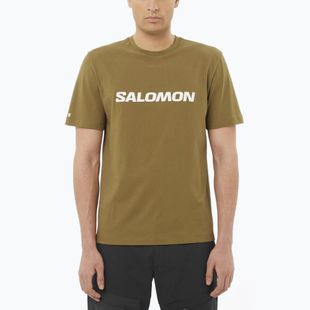 T-shirt da uomo Salomon Logo brilliant olive