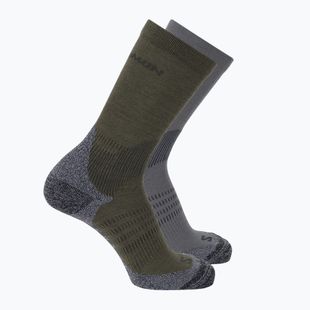 Calzini Salomon X Ultra Access Crew 2 pairs excalibur/olive night