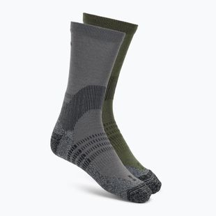 Calzini Salomon X Ultra Access Crew 2 pairs excalibur/olive night