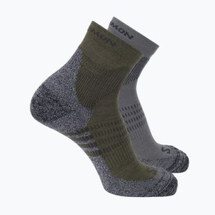 Calzini Salomon X Ultra Access Quarter 2 pairs excalibur/olive night