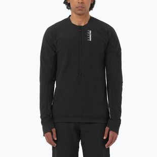 Felpa da corsa uomo Salomon Ultra Fleece Deep Black