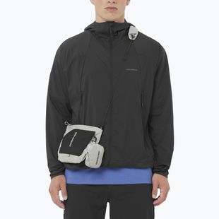 Giacca antivento da uomo Salomon Outwind Full Zip nero profondo