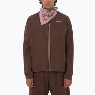 Giacca da running da uomo Salomon Bonatti Waterproof coffee bean
