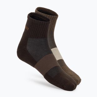 Calzini Salomon Evasion Ankle 2 pairs dark earth/walnut