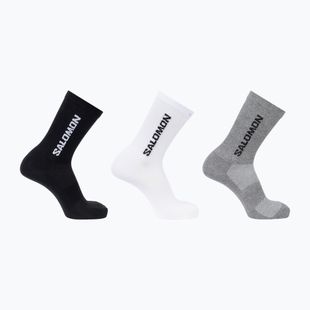 Calze Salomon Everyday Lite Crew 3 pack black/white/frost gray