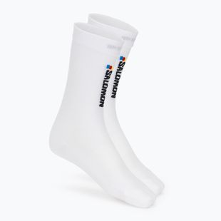 Calzini Salomon Pulse Race Flag Crew white