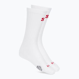 Calzini Salomon S/Lab Phantasm Crew 3 white/fiery red