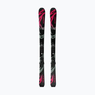 Sci alpini da bambino + attacchi Salomon QST Jr Black M + C5 GW black/neon punch