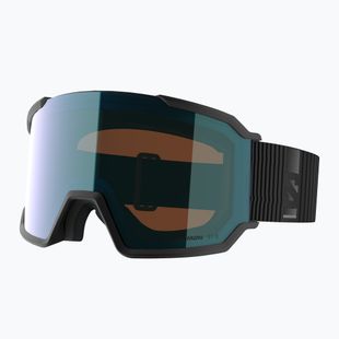 Maschera da sci Salomon S/View 3 Photo S1-S3 black/photo ml blue