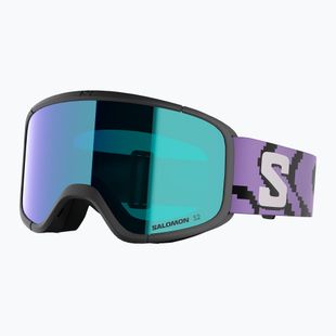 Maschera da sci Salomon Aksium 2.0 S S2 black pansy/ml mid blue