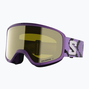 Maschera da sci per bambini Salomon Lumi Acces Jr S1 pansy/flash yellow