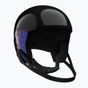 Casco da sci per bambini Salomon Equipe Fis + Chinguard Jr black/flames