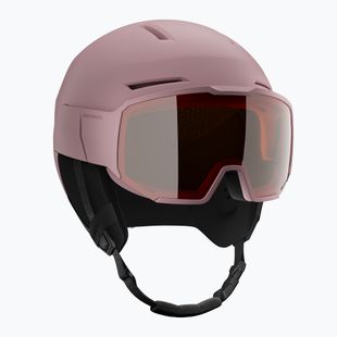Casco da sci Salomon Osmo Dawn Pink/Flash Tonic/Orange