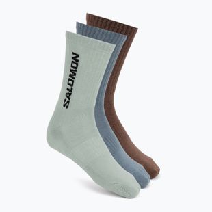 Calze Salomon Everyday Crew 3 pack stormy weather/sea foam/mustang