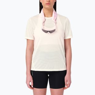 Maglia da running da donna Salomon Shakeout Core GFX SS Tee whisper white/pink frosting