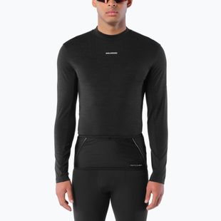 Longsleeve da running uomo Salomon Sense Merino Tee LS deep black