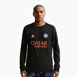Maglia a maniche lunghe da calcio uomo Nike Inter Milan Academy Pro Warm SE black/safety orange