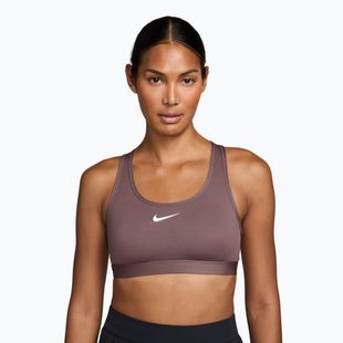 Reggiseno sportivo Nike Swoosh Medium Support tattoo/white