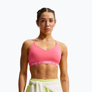 Reggiseno sportivo Nike Dri-Fit Indy Light Support sea coral/sea coral/white