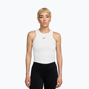 Canotta donna Nike One Fitted Dri-Fit Cropped Tank thunder white/black