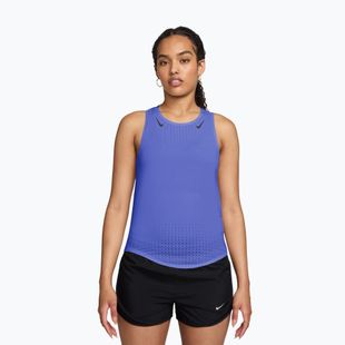 Canotta da running donna Nike AeroSwift Dri-Fit ADV Singlet sapphire/black
