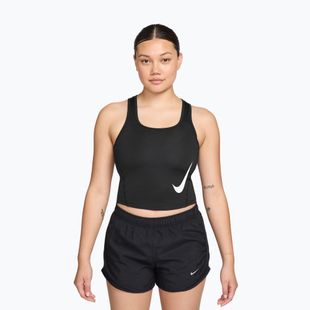 Maglia running donna Nike Swoosh Run Dri-Fit black/white