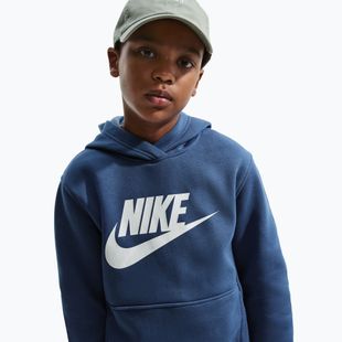 Felpa per bambini Nike Club Fleece Hoodie mystic navy/white