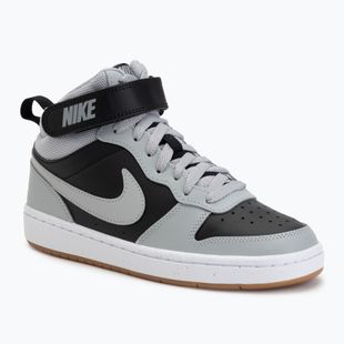 Scarpe per bambini Nike Court Borough Mid 2 black/white/gum med brown/light smoke grey