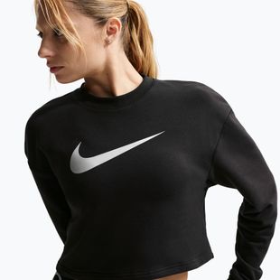 Felpa da allenamento donna Nike Pro Dri-Fit Crew Neck black/metallic silver/white
