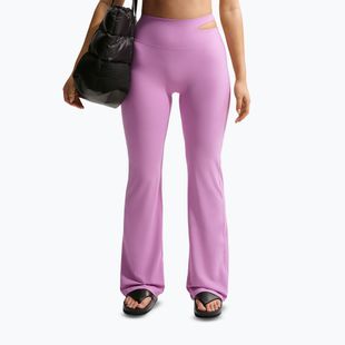 Pantaloni da allenamento da donna Nike Zenvy High-Waisted Flared light magenta/white