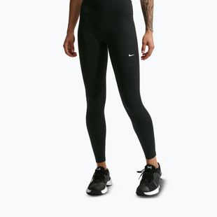 Leggings donna Nike One Seamless Front High-Waisted black/white