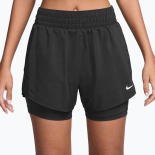 Shorts da donna Nike One Dri-Fit High-Waisted 3" 2In1 black/white