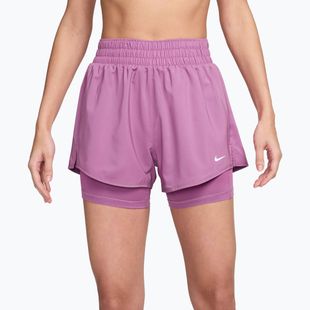 Pantaloncini da donna Nike One Dri-Fit High-Waisted 3" 2In1 light magenta/white
