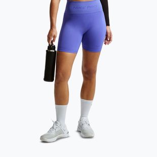 Pantaloncini donna Nike Pro Seamless High-Waisted Biker 5" sapphire