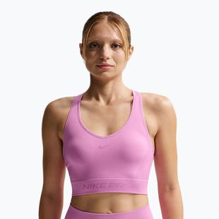 Top sportivo Nike Pro Seamless Dri-Fit Cropped light magenta