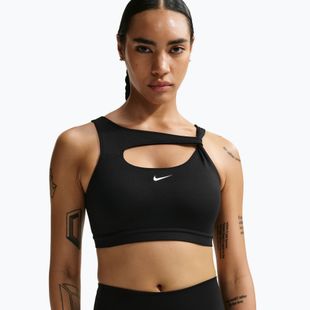 Reggiseno sportivo Nike One Medium Support black/white