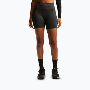 Pantaloncini da donna Nike Pro Seamless High-Waisted Biker 5" dark smoke grey