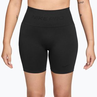 Pantaloncini da donna Nike Pro Seamless High-Waisted Biker 5" black