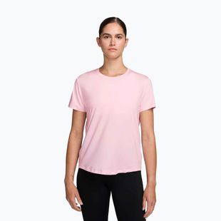T-shirt donna Nike One Classic Dri-Fit pink foam/white