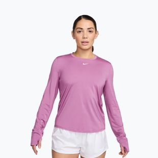 Maglia a maniche lunghe da allenamento Nike One Classic Dri-Fit light magenta/white