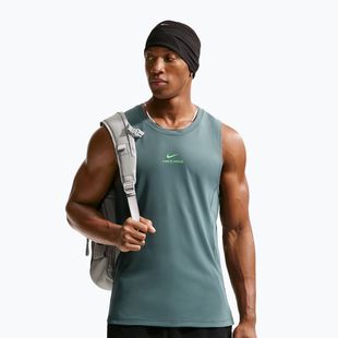 Maglietta da allenamento da uomo Nike Pro Training Dri-Fit mineral slate/green strike