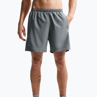 Pantaloncini da corsa da uomo Nike Miler Dri-Fit Brief Lined7" smoke grey/smoke grey