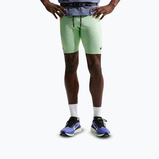Leggings da allenamento da uomo Nike AeroSwift Dri-Fit ADV 1/2 Tights lime blast/steam/light silver/black