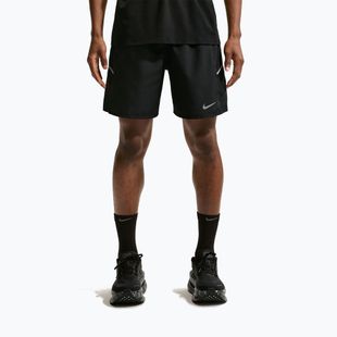 Pantaloncini da corsa da uomo Nike Miler Dri-Fit 2in1 7" black/black