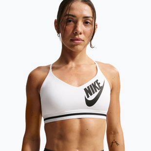 Reggiseno sportivo Nike Indy Light Support white/black