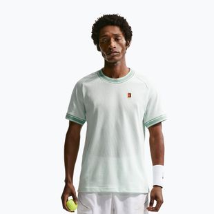 Maglietta da tennis da uomo Nike Court Heritage barely green