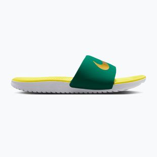 Ciabatte per bambini Nike Coffee malachite/sonic yellow/metallic gold
